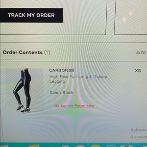 Carbon 38 High Rise Full Length Tamara Legging XS
